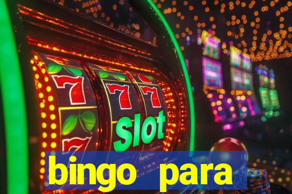 bingo para despedida de solteira para imprimir